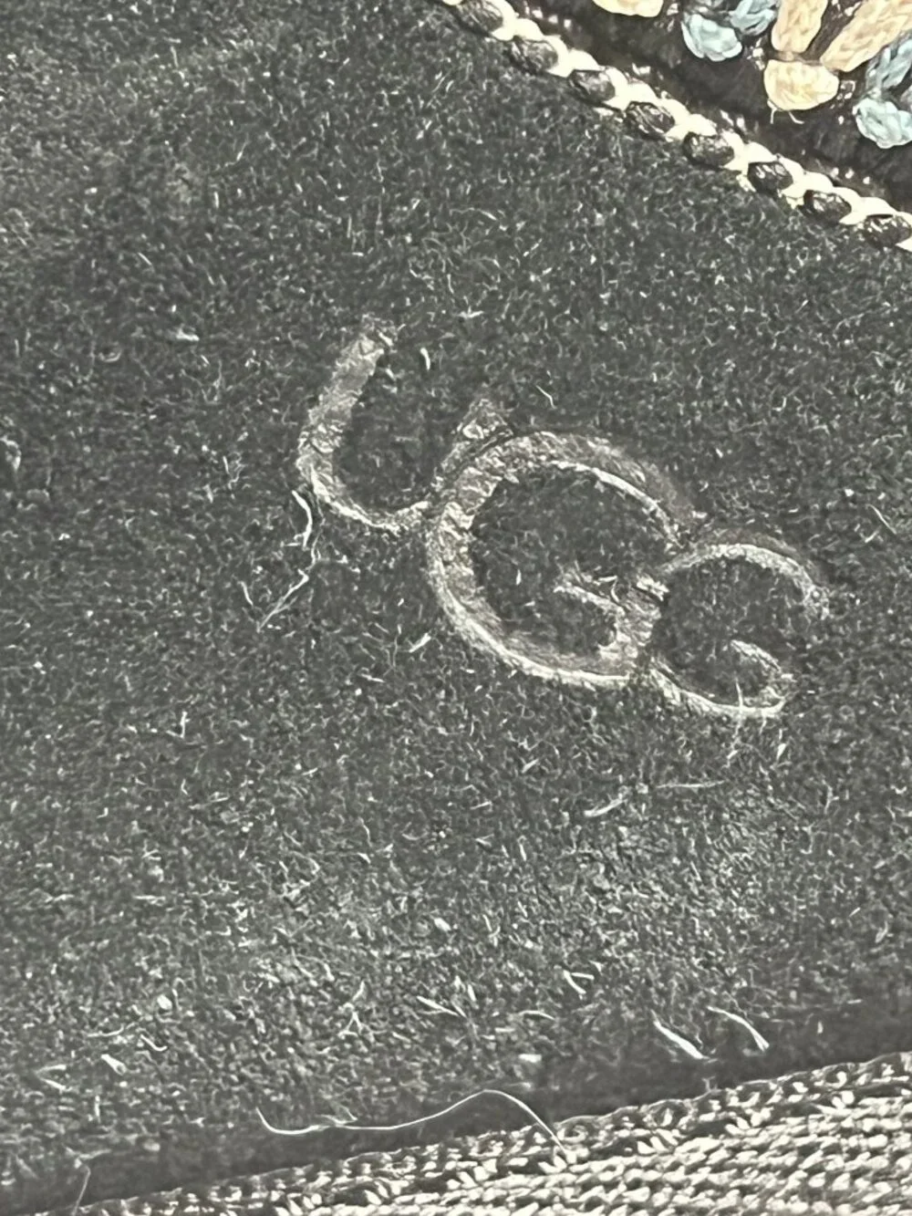 UGG Tasman Slippers Black Suede Shearling Lined Kids Size 2